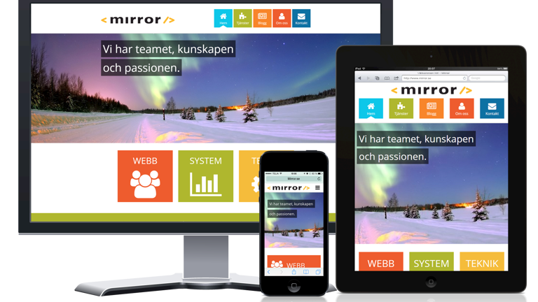 Idag lanserar vi nya mirror.se