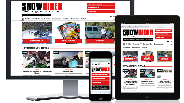 Ny webbplats för snowrider.se