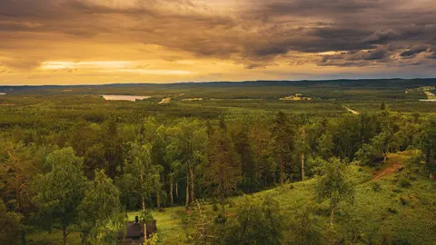 Landskapsbild över Pajala